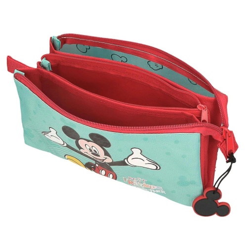 Estojo Escolar DISNEY Mickey Mouse Best Friends Together 2024 Triplo