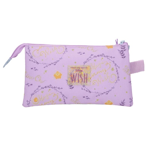Estojo escolar Disney Wish Watch Us Shine 2025 triplo