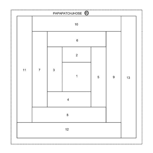 Tecido PAPAPATCHJHOSE bloco quadrado 01 1x1,45m