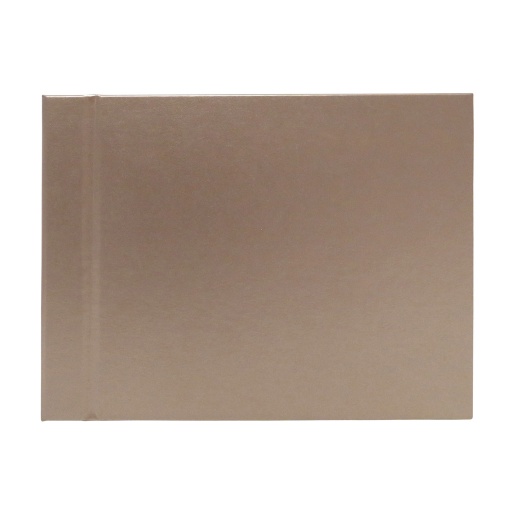 Livro de Honra 18x23,5cm Horizontal 25 folhas Metallic Luxus Bronze SIMPLY