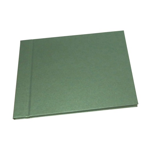 Livro de Honra 18x23,5cm Horizontal 25 folhas Metallic Verde Jardim SIMPLY