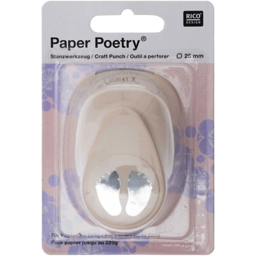 Furador para papel 25mm pés de bebé Rico Design Paper Poetry