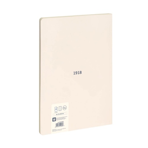 Caderno A4 Colado MILAN 1918 Pautado Bege 80 folhas 95g