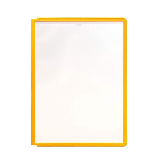 Bolsa para Suporte Mural DURABLE A4 com Moldura Amarelo