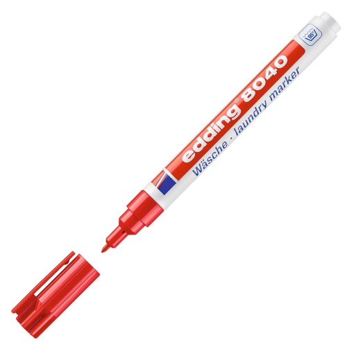 Marcador para tecido EDDING 8040 1mm vermelho 002