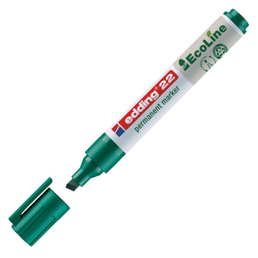 Marcador permanente EDDING 22 ECOLINE 1-5mm verde 04