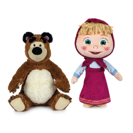 MASHA e o Urso peluche 20cm FAMOSA sortido