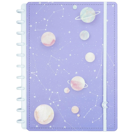 CADERNO INTELIGENTE Grande (215x280mm) Pautado Purple Galaxy By Gocase