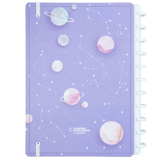 CADERNO INTELIGENTE Grande (215x280mm) Pautado Purple Galaxy By Gocase