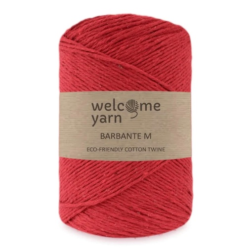 Fio Macramé Welcome Yarn Barbante M 1,5mmx250m 300g (aprox.) Vermelho