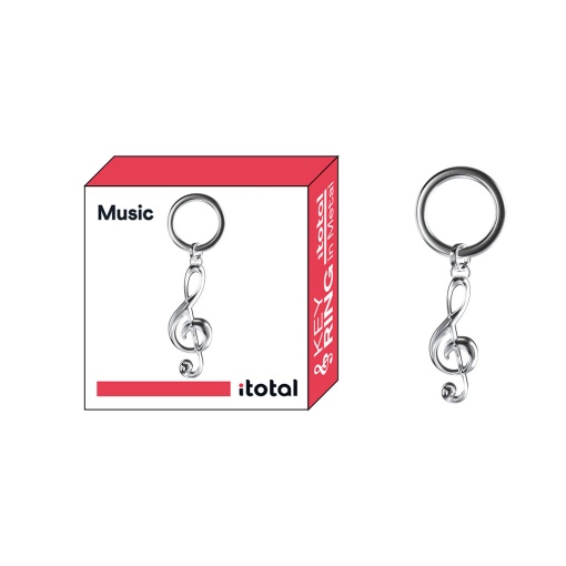 Porta-chaves metálico iTotal música