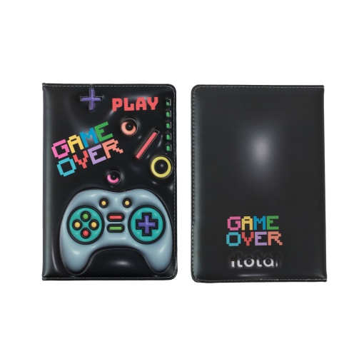 Caderno A5 I-TOTAL Let's Play 3D Liso 96 folhas