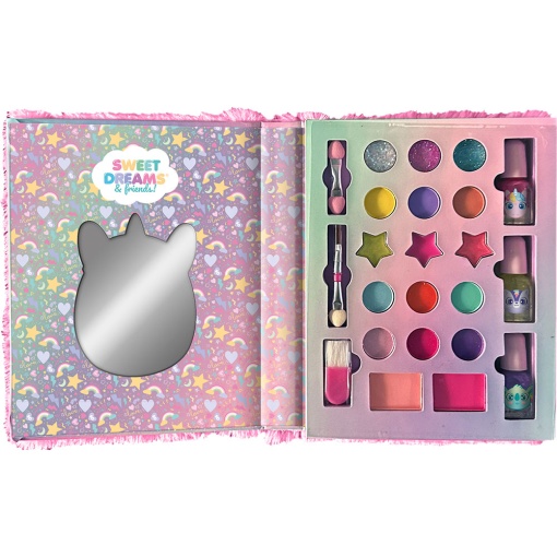 Conjunto de maquilhagem com espelho Sweet Dreams & Friends Kl11626