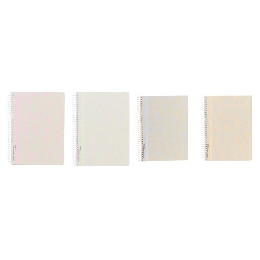 Caderno A5 Espiral ANCOR Ecologique Quadriculado 80 folhas 90g Sortido