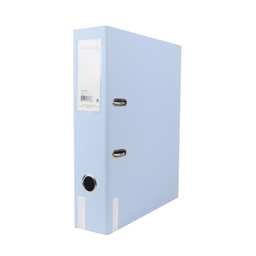 Pasta de Arquivo ANCOR EMBOSS Dry A4 Comercial lombada de 80mm 2 Argolas Azul