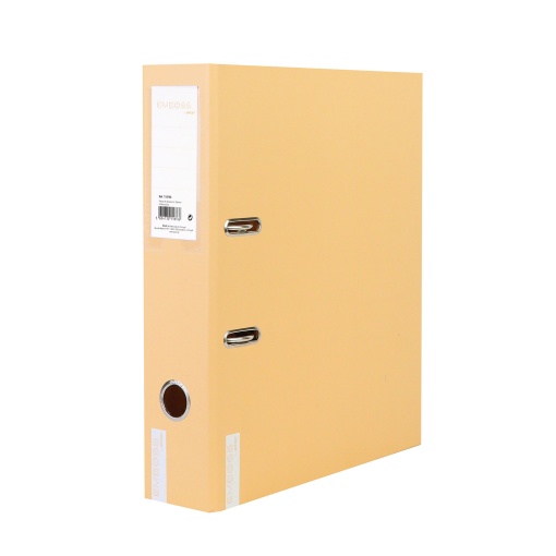 Pasta de Arquivo ANCOR EMBOSS Dry A4 Comercial lombada de 80mm 2 Argolas Mostarda