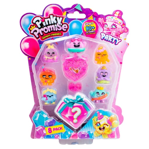 Pinky Promise Gemmy Friends Party Pack de 8 BIZAK