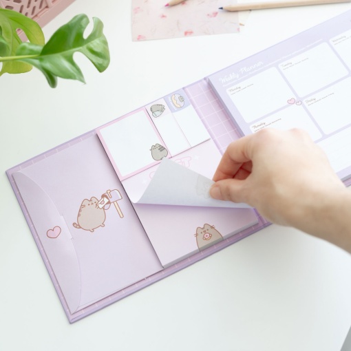 Planificador Semanal PUSHEEN Moments 50x16,7cm com Notas Adesivas
