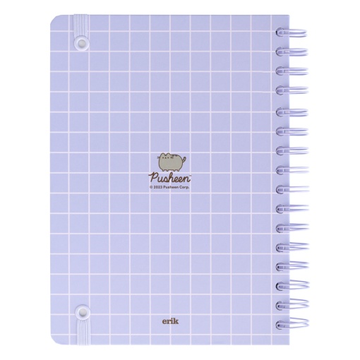 Caderno A5 Capa Dura ESPRIRAL PUSHEEN MOMENTS 2024 PONTILHADO 90 folhas 100g