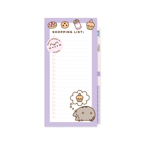 Bloco de Notas Magnético Shopping List + Lápis PUSHEEN Moments