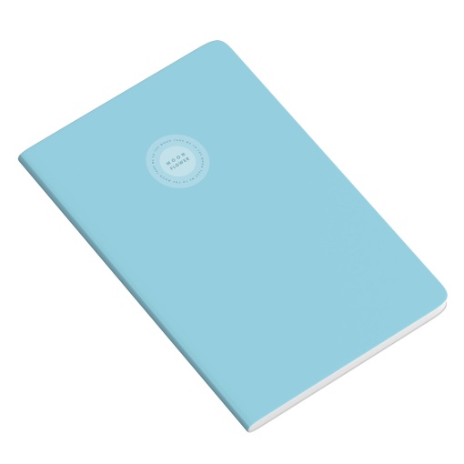 Caderno A4 Capa Plástica Agrafado AMBAR Moonflower CAMPUS 2025 Pautado 48 folhas 90g Sortido