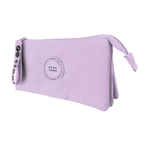 Estojo triplo AMBAR Moonflower Campus lavender