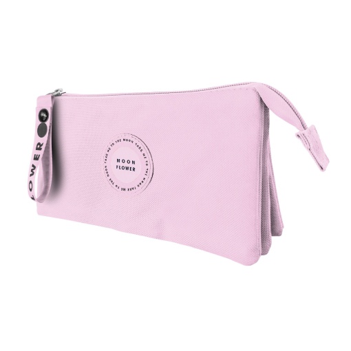 Estojo Escolar AMBAR Moonflower CAMPUS Candy Rose 2025 Triplo