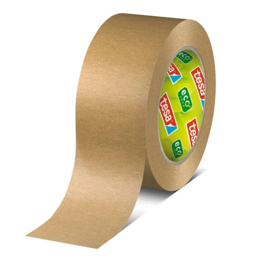 Fita adesiva para embalagem 50mmx50m eco papel castanho TESAPACK 58291