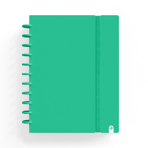 Caderno INGENIOX A4 Pautado 80 folhas 100g Foam com Elástico Verde