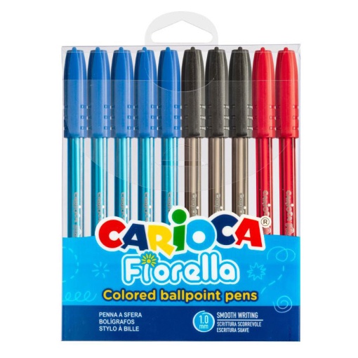 Esferográfica CARIOCA Fiorella 8+2un