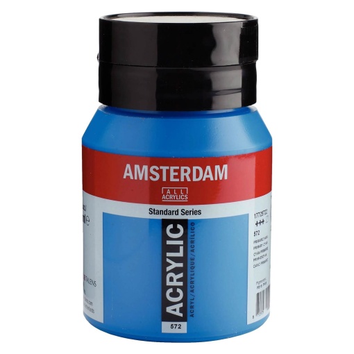Tinta acrílica AMSTERDAM cyan primário 572 500ml