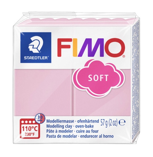 Pasta de Modelar FIMO Soft Trend T21 Creme de Morango 57g