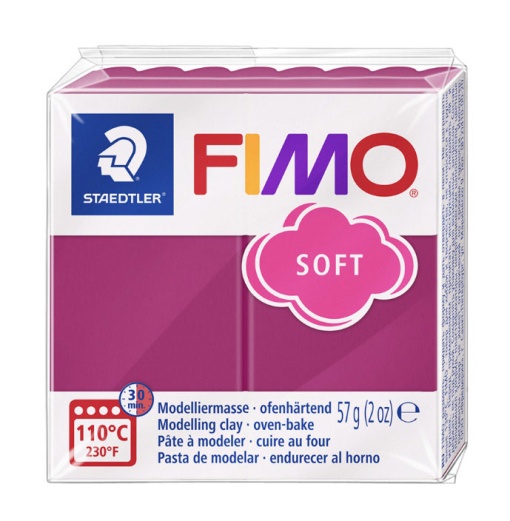 Pasta de Modelar FIMO Soft Trend T23 Fruta do Bosque 57g