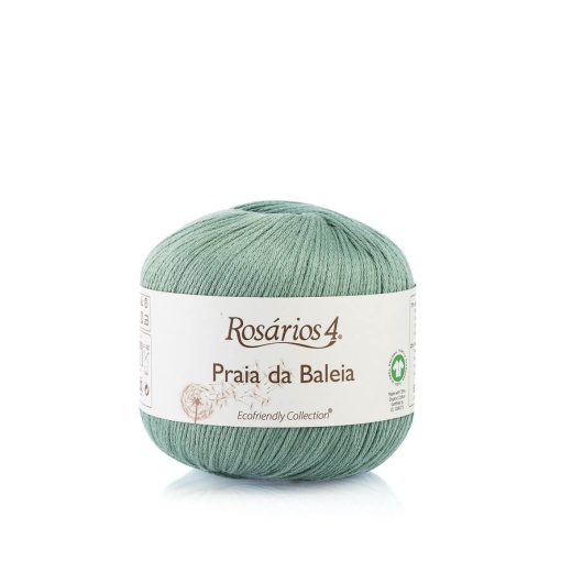 Fio de Tricot Rosários 4 Praia da Baleia 50g Verde 03 GOTS