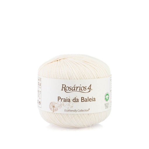 Fio de Tricot Rosários 4 Praia da Baleia 50g Pérola 17 GOTS