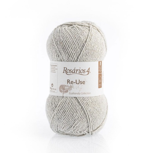 Fio de Tricot Rosários 4 Re-Use 100g Pérola 1