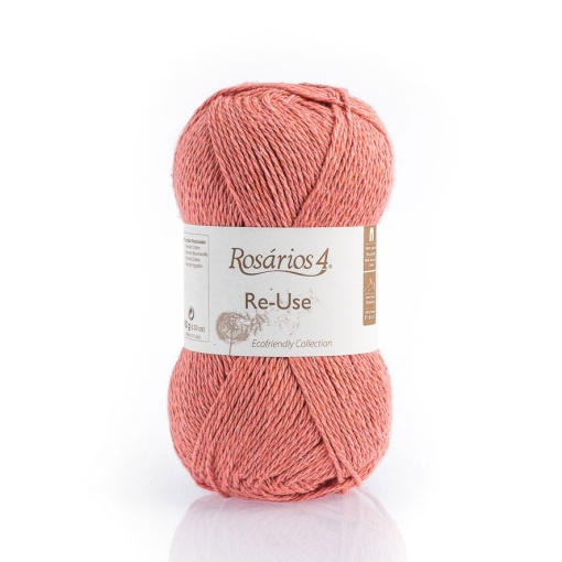 Fio de Tricot Rosários 4 Re-Use 100g Salmão 9