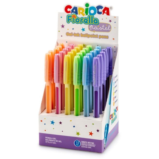 Esferográfica de gel CARIOCA Fiorella pastel sortido