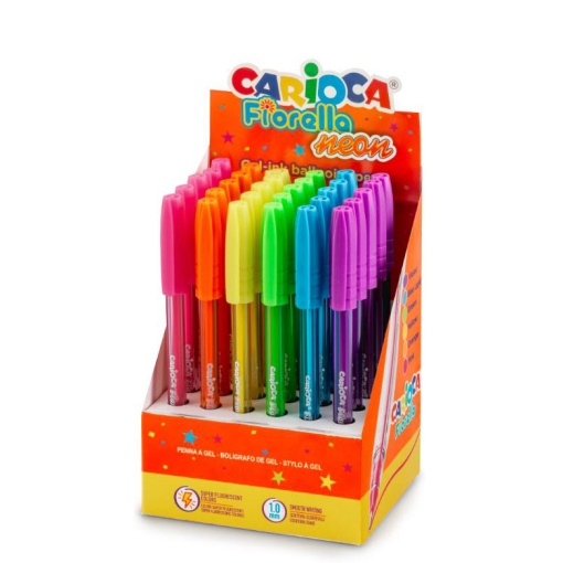 Esferográfica de Gel CARIOCA Fiorella Neon Sortido