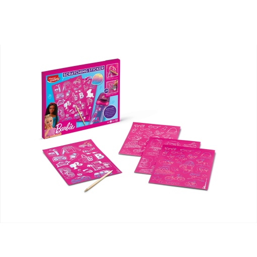 Scratching Sticker BARBIE MAPED CREATIV