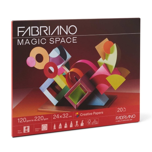 Caderno Trabalhos Manuais FABRIANO A4 MAGIC Space com 10 folhas