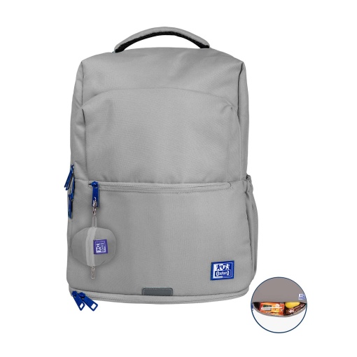 Mochila OXFORD B-out Cinza 42x30x15cm