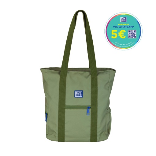 Tote Bag OXFORD B-trendy Verde Safari 38x31x12cm