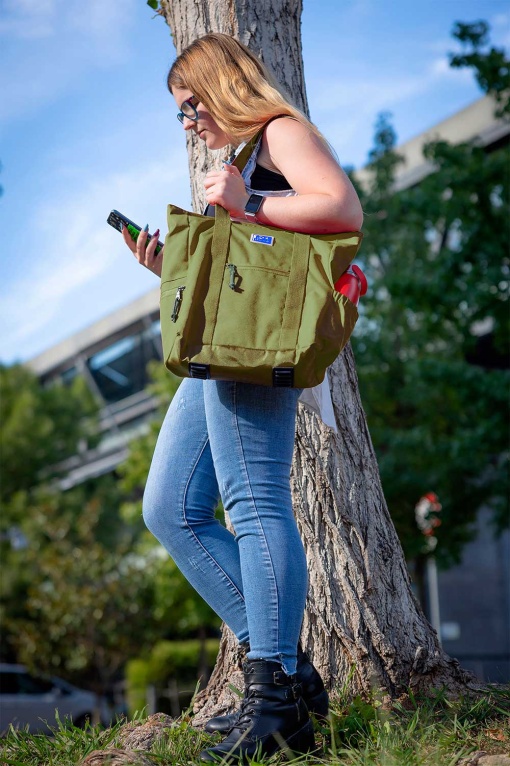 Tote Bag OXFORD B-trendy Verde Safari 38x31x12cm