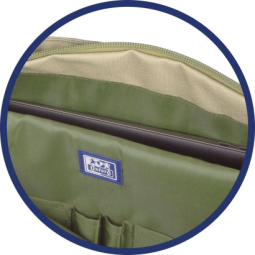 Tote Bag OXFORD B-trendy Verde Safari 38x31x12cm