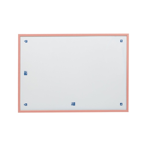 Quadro Branco Magnético A3 OXFORD com Scribzee Moldura Pêssego