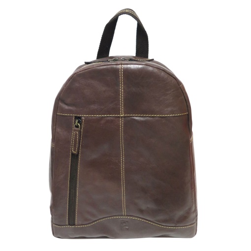 Mochila em pele RMN castanho 14.90007/c