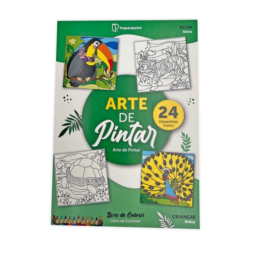 Arte de pintar selva 24 desenhos PAPERPOINT