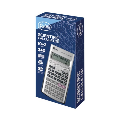 Calculadora Científica FOROFIS Prata 12 Dígitos (fx82)