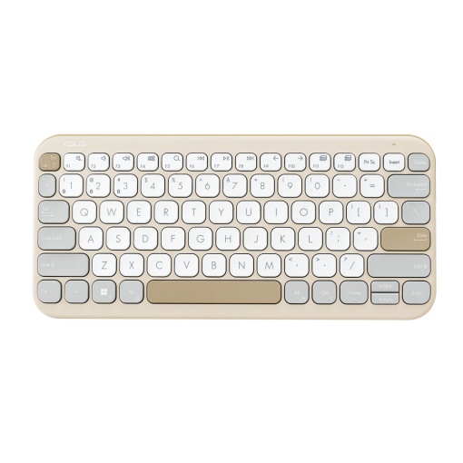 Teclado Wireless ASUS KW100 Oat Milk